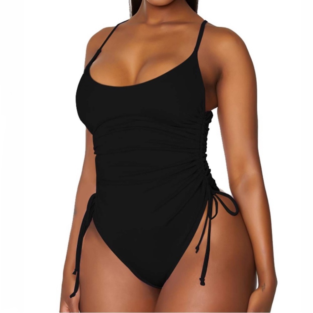 Viottiset Women's Black One Piece Swimsuit